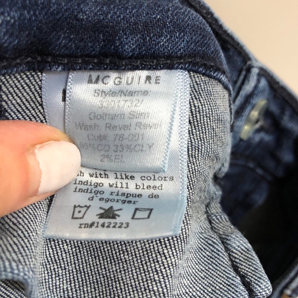 McGuire Gotham Slim denim jeans blue size 30 - Picture 14 of 15
